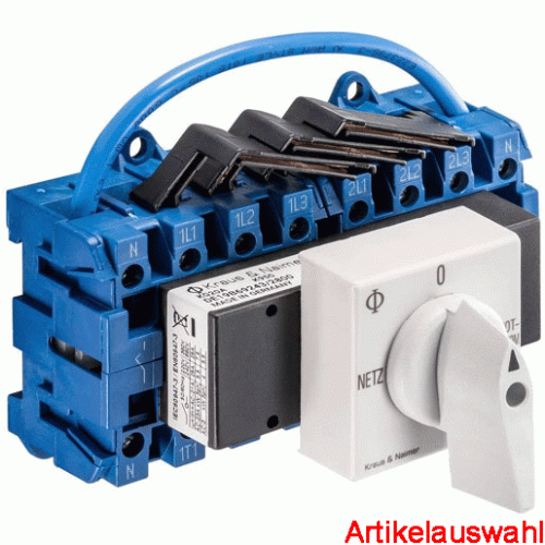 Kraus & Naimer NETZ-0-NOTSTROM Umschalter 4-polig Schnappbef.