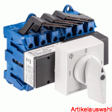 Kraus & Naimer Umschalter 3-polig 1-0-2 Schnappbef.