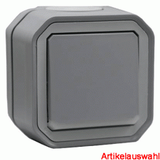 Legrand Plexo New Feuchtraum-AP Schalter 10 AX Steckklemmen (SL) grau