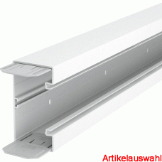 OBO Geräteeinbaukanal mit Bodenlochung PVC reinweiß RAL 9010