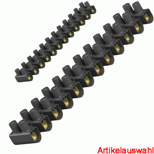 OBO Reihenlüsterklemme schwarz 12-polig