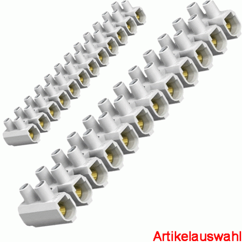 OBO Reihenlüsterklemme weiß 12-polig