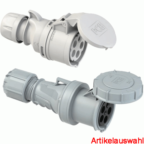 PCE CEE Kupplung 5-polig 400V 1h IP44/67 NOTSTROM