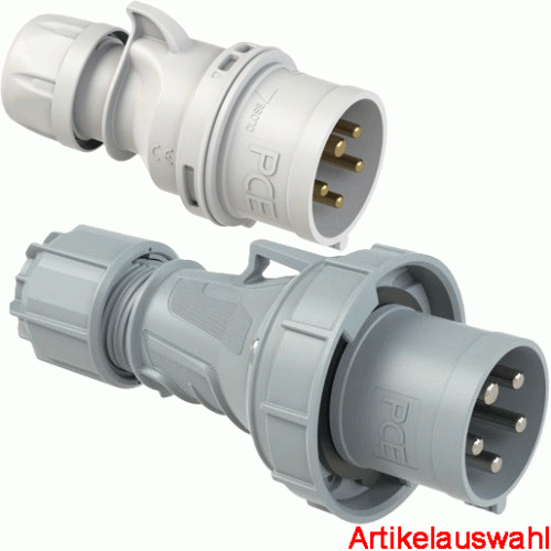 PCE CEE Stecker 5-polig 400V 1h IP44/67 NOTSTROM