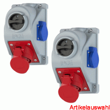 PCE CEE Wandgerätedose COMBO-POL 5-polig 400V 6h IP44