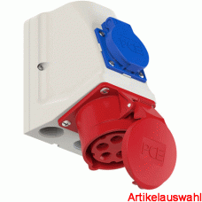 PCE CEE Wandgerätedose Kombi 5-polig 400V 6h IP44