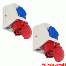 PCE CEE Wandgerätedose Kombi 5-polig 400V 6h IP44