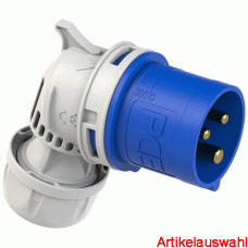 PCE CEE-Winkelstecker 3-polig 230V 6h IP44