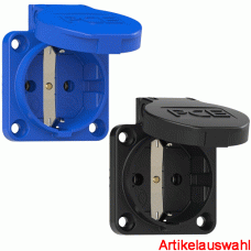 PCE Schutzkontaktsteckdose nat 50x50 IP54 rückw.