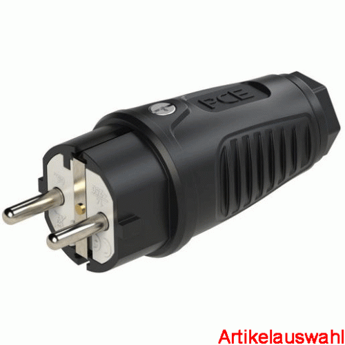 PCE Schutzkontaktstecker Gummi Taurus2 16A 250V IP54 0511