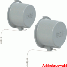 PCE Wasserschutzkappe für CEE-Stecker 5-polig IP67 grau