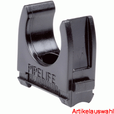 Pipelife Reihenklemmschelle halogenfrei schwarz