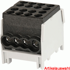 Pollmann Hauptleitungsklemme 1-polig anreihbar 2x25 mm²+6x16 mm²