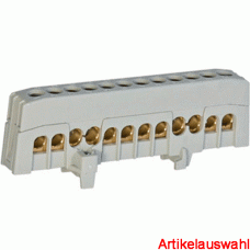 Pollmann Schieneblock fingersichere 12-polig