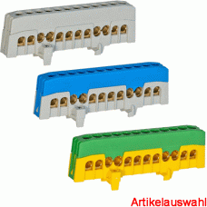 Pollmann Schieneblock fingersichere 12-polig