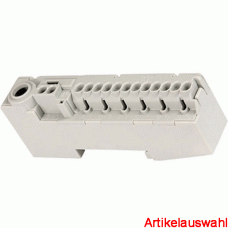 Pollmann Schieneblock fingersichere 14-polig Steckklemmen