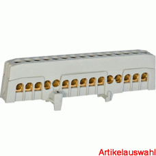 Pollmann Schieneblock fingersichere 15-polig