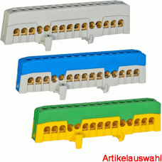 Pollmann Schieneblock fingersichere 15-polig