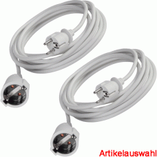 Gebro Verlängerungskabel 3X1,5 mm² reinweiß