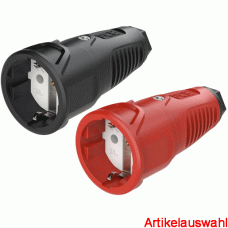 PCE Schutzkontaktkupplung Gummi Taurus2 16A 250V IP20 2510 AURUS2