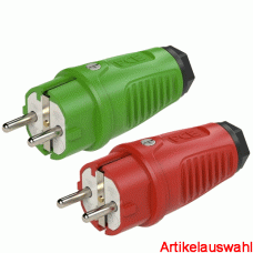 PCE Schutzkontaktstecker Gummi Taurus2 16A 250V IP54 0511