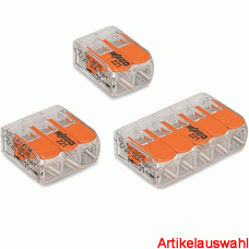 Wago COMPACT-Verbindungsdosenklemme 0,2-4 mm² transparent/orange