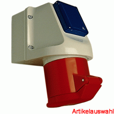 Walther CEE Wandgerätedose Kombi 5-polig 400V 6h IP44