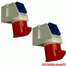 Walther CEE Wandgerätedose Kombi 5-polig 400V 6h IP44