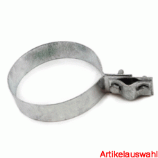 Dehn Regenrohrschelle St/tZn Rohr mit Überleger Stahl