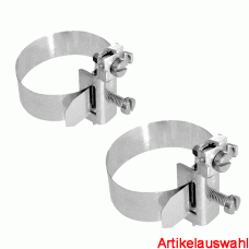 Kleinhuis Erdungsbandrohrschelle Messing vernickelt