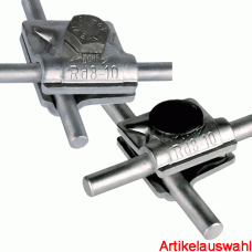 Dehn MV-Klemme Alu Kreuz und parallel