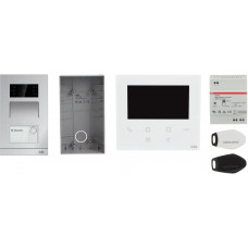 ABB Welcome Sprechanlage Einfamilienhaus Set Video 4,3" WiFi Unterputz mit Kartenleser M20482