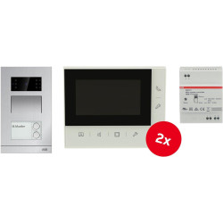 ABB Welcome Sprechanlage Zweifamilienhaus Set Video 4,3" Aufputz M20621 ABB Welcome Sprechanlage Zweifamilienhaus Set Video 4,3" Aufputz M20621