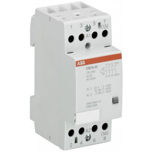 ABB Installationsschütz brummfrei 4 Schließer 230-240V AC/DC 25A ESB 24-40