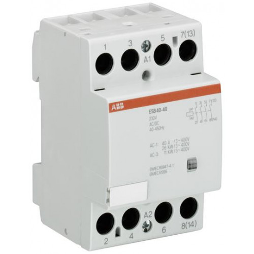 ABB Installationsschütz brummfrei 4 Schließer 230-240V AC/DC 40A ESB 40-40