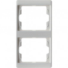 Berker Abdeckrahmen 2-fach senkrecht Arsys - polarweiß/ glänzend 13230069