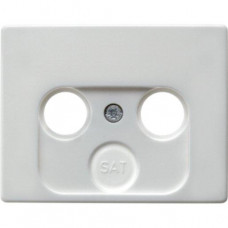 Berker Zentralstück für Antennen-Steckdose 2- und 3-Loch Arsys polarweiß 12010179