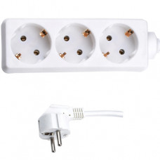 Bachmann Tischverteiler 45° mit Kabel 1,4 m 3x1,5 mm² weiß