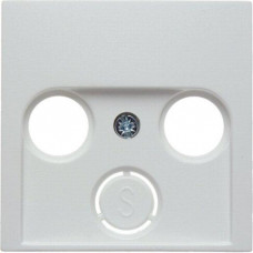 Berker Zentralstück für Antennen-Steckdose 2- und 3-Loch polarweiß 12038989