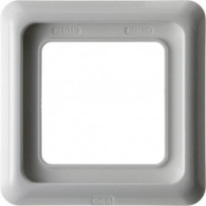 Berker Abdeckrahmen 1-fach mit Dichtung wg Up IP44 - polarweiß/ glänzend 132809