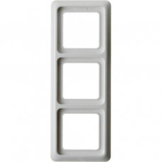 Berker Abdeckrahmen 3-fach mit Dichtung wg Up IP44 - polarweiß/ glänzend 133009