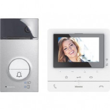 Bticino FlexONE Video-Set mit Türstation LINEA3000 1 und 2 Ruftasten + CLASSE100 X16E