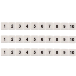 Conta Clip Beschriftung  Ziffern 1-10 SB5/10FW1 (10 Stk)