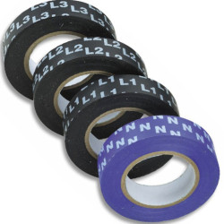 Cimco Isolierbandset Phasenkennzeichnung 4-teilig L1,L2,L3,N (4 Stück) Cimco Isolierbandset Phasenkennzeichnung 4-teilig L1,L2,L3,N (4 Stück)