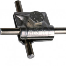 Dehn MV-klemme Kreuz und parallel NIRO (V4A) Rd. 8-10 mm 390.079