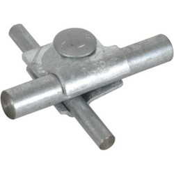 Dehn MV-klemme Kreuz und parallel St/tZn Rd. 8-10/16 mm 392.060 Dehn MV-klemme Kreuz und parallel St/tZn Rd. 8-10/16 mm 392.060