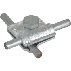 Dehn MV-klemme Kreuz und parallel Aluminium Rd. 8-10 mm 390.051 Dehn MV-klemme Kreuz und parallel Aluminium Rd. 8-10 mm 390.051