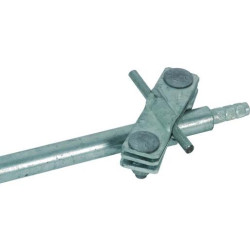 Dehn Anschlussschelle für Tiefenerder Ø 20 mm Rd./Fl. 7-10/-40 mm St/tZn 620.015 Dehn Anschlussschelle für Tiefenerder Ø 20 mm Rd./Fl. 7-10/-40 mm St/tZn 620.015