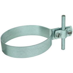 Dehn Regenrohrschelle Ø = 120 mm mit Überleger Stahl feuerverzinkt 421.120 Dehn Regenrohrschelle Ø = 120 mm mit Überleger Stahl feuerverzinkt 421.120