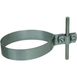 Dehn Regenrohrschelle Ø = 100 mm mit Überleger Nirosta 429.100 Dehn Regenrohrschelle Ø = 100 mm mit Überleger Nirosta 429.100